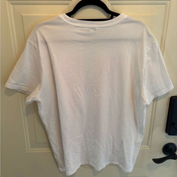 Wildfox White Graphic Tee with Pink French Martini size XL - Picture 4 of 4